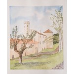 15x12, Landscape, France, Watercolor