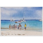 4x6, Landscape, Barbados, Watercolor