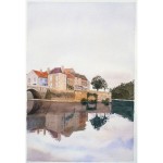 12x8, Landscape, France, Private Collection, Watercolor