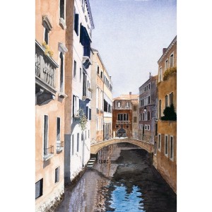 18x12, Landscape, Italy, Private Collection, Watercolor