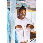 18x12, Portrait, Barbados, Watercolor