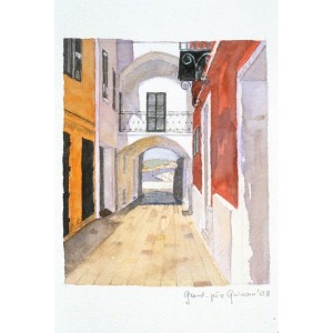 6x4, Landscape, Spain, Private Collection, Watercolor