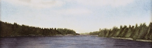 8x12, Landscape, Sweden, Private Collection, Watercolor